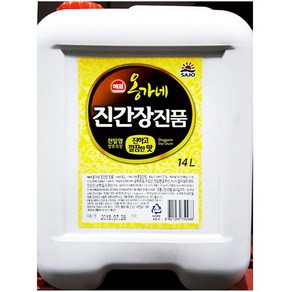 [사조해표] 진간장 (옹가네 14L), 1개, 본상품선택, 14L