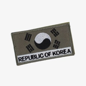 태극기약장 REPUBLIC OF KOREA 위장색 군인 가방 약장 군대 패치