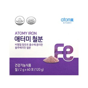 애터미 철분 60포 60일분 (애터미 영양제), 120g, 2개