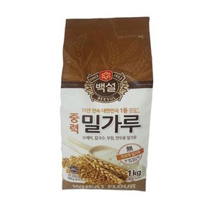 백설 중력 밀가루 1kg, 1개