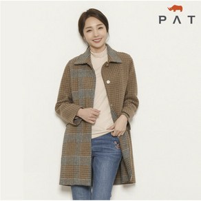 pat 핸드메이드 체크 울코트