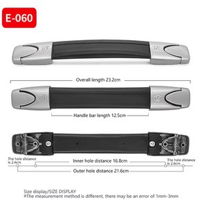 캐리어손잡이교체 스트랩 핸들 그립 여행 가방 수하물 케이스 운반 예비 상자 부품 1 개, [02] 캐리어손잡이교체 E060, 1개