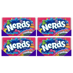 4개세트 네슬레 레인보우 너드 크런치 캔디 Nerds Rainbow Candy 141.7g