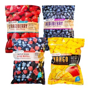 팜앤푸드 냉동 딸기+블루베리, 1세트, 2kg
