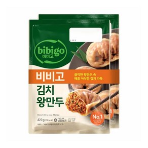 [써니마트][냉동] CJ 비비고 김치왕만두 420g+420g, 420g, 2개