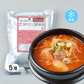 돼지고기 김치찌개 칼칼 담백한 냉동 간편식, 5개, 500g