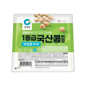 [1+1] 냉장 종가집 국산콩두부 부침용 200g 코스트코 트레이더스 비상식량, 2개