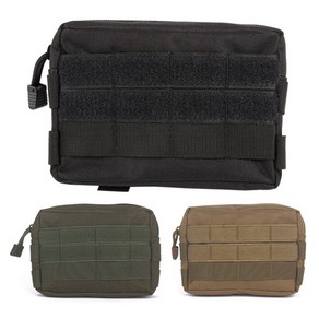 몰리 벨크로 파우치 메딕 보조가방 보조백 molle pouch 전술, 1개, 황색