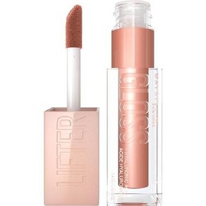 (캐나다 직송) Maybelline New Yok Lifte Gloss 하이드레이팅 립글로스 도톰 입술을 위한 하이 샤인 원스와이프 XL 완드 아이스 라이트 핑크 5.4ml, 1개