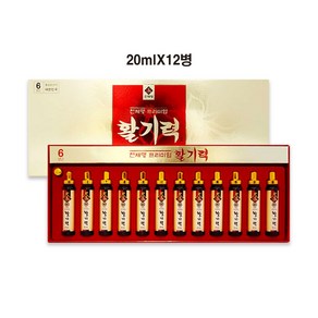 천제명 국내산 6년근 홍삼 Pemium 활기력(20mlx12병), 240ml