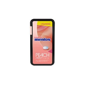 농심 멘토스 후르트민트 피치향 21g, 10개