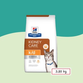 힐스(hills) 고양이 k/d kd (케이디) 3.85kg 캣 신장 처방사료, 힐스 캣 kd k/d 3.85kg, 1개