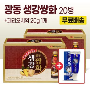 광동제약 생강쌍화 120ml 사은품치약, 20개