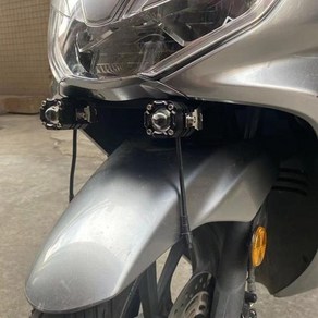 바이크 오토바이 스포트라이트 브래킷 홀더 스포츠 라이트 안개등 마운트 혼다 호환 PCX150 PCX160 - PCX 150 160, 1개