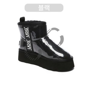 AS UGG 호주정품 클리어 플랫폼 어그부츠 통굽4.5cm 코티드 클래식 미니부츠 2컬러 as3042