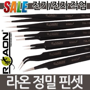 RAON 정밀 핀셋 고급형 EDS 정전기방지 시계 프라모델 속눈썹 미용 네일 스위스규격 집게 공구 위생