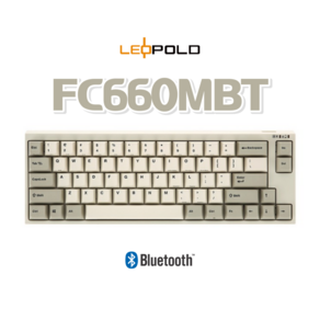 레오폴드 FC660MBT PD 화이트 투톤 [유/무선 지원] 미니 기계식 키보드