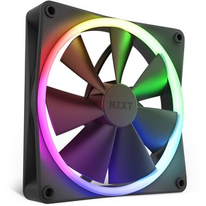 NZXT F120 RGB 듀오 트리플 팩 - 3 x 120mm 양면 팬RGB 컨트롤러 포함 u2013 개별적으로 주소 지정이 가능한 LED 20개 균형 잡힌 공기 및 정압 유체 동, [03] 120mm, [03] RGB 듀오, [01] 검은색