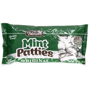 Peason's Mint Patties with Real Chocolate 12 oz 피어슨 민트 패티 진짜 초콜릿 12온스, 1개, 340g