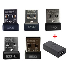 USB 동글 마우스 수신기 및 확장 포트 어댑터 로지텍 G502 라이트스피드 G900 G903 G602 G 프로 무선 마우스용