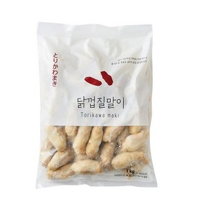 닭껍질교자 닭껍질말이 튀김 1kg BOX [토리가와], 5개