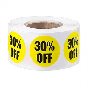 30% 컬러 롤 스티커 1롤 500개, 1개, 상세페이지 참조