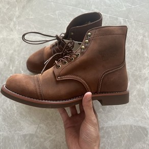 Red Wing 레드윙 내마모성 충격 흡수 미끄럼 방지 패션 트렌드 빈티지 영륜 쇼트 부츠 남성용