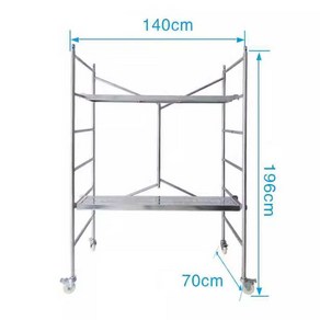 접이식 비계 이동식 작업대 계단식 우마 작업 사다리, 폭 70 높이 1.2m 길이 1.4m, 1개