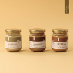 [옥주부] 100% 견과류 오리지널 스프레드 3종 세트(아몬드/캐슈넛/땅콩), 120g, 6개