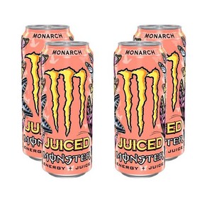 Monster Energy Drink Monarch 몬스터 에너지 드링크 모나크 500ml 4개