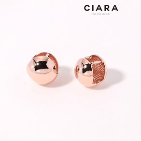 CIARA 14K Vernazza 스무드 빅볼 원터치 귀걸이(GoldPlated)