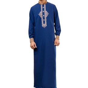 남자 무슬림 로브 중동 jubba thobe 사우디 아랍 세포 긴 소매 kaftan thobe 이슬람 아랍어 의류 매일