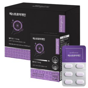 뉴트리커먼 에스트로어게인 갱년기 여성 건강 600mg, 60정, 2개