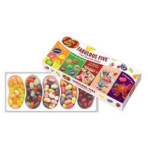 Jelly Belly Fabulous Five Jelly Bean Gift Box - 4. Jelly Belly Fabulous Five 젤리빈 선물 상자 - 4.25온스 - 공식, 120g, 1개