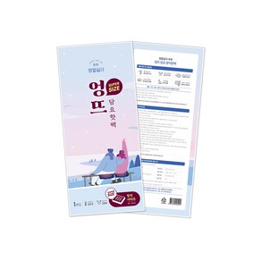 정말싫다 추위 엉뜨 대형 방석 담요 핫팩 540g