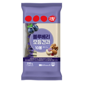 바이오마켓_식자재왕 블루베리 하루견과 20g 10봉, 200g, 4개