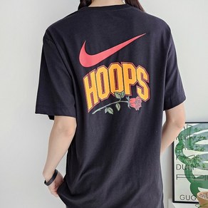 나이키 드라이핏 바스켓볼 HOOPS 남녀공용 반팔 티셔츠 블랙 2346