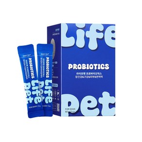 라이프펫 강아지 유산균 리얼비피더스 파우더 애견유산균 강아지 변비 설사 구토 구강 입냄새 구취 소화불량 소화장애 개선 면역영양제 프로바이오틱스 츄영양제, 30회분, 장건강/유산균, 1개