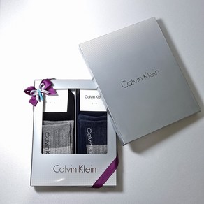 Calvin klein [Calvin Klein] CK 남성 설 양말 선물세트 캐쥬얼 등산양말 두꺼운 깔끔한 사각무늬 식탁보 무늬 애플아울렛 엘르양말 사상점 549 2족 DAKS