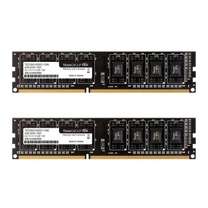 TEAMGROUP 엘리트 DDR3 16GB Kit (2x8GB) PC 데스크탑 메모리 (TED316G1600C11DC01), 16GB Kit (8GBx2), 2개