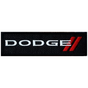 와펜 D771 - DODGE 블랙_사각 마크 패치 와펜