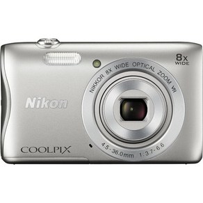 Nikon 디지털 카메라 COOLPIX S3700 블랙 광학 8배 줌 2005만 화소 S3