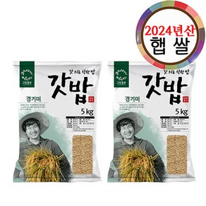 그린올린 2024년산 갓밥 경기미 현미 5kg x 2봉, 10kg, 1개