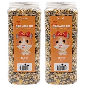 로라펫 소동물 햄스터 사료, 1500g, 2개