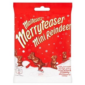 몰티져스 초콜릿 59g 메리티저 미니 루돌프 Malteses Meytease Chocolate Mini Reindee, 1개