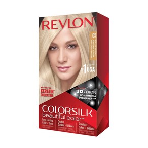 Revlon Pemanent Hai Colo Pemanent Hai Dye C Revlon 영구 헤어 컬러 영구 헤어 염료 100% 그레이 커버리지의 Colosi, 1개, 05 Ulta Light Ash Blonde