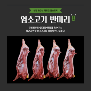 [그린푸드시스템] 냄새 없는 염소고기 반마리 7kg, 1박스