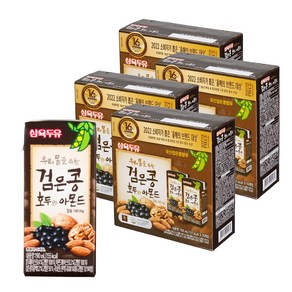 삼육 검은콩 호두&아몬드두유 190mlx64입, 190ml, 64개