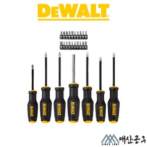 디월트 DWHT65104 스크류드라이버세트 27pcs 블랙크롬도금 니켈코팅 팁 내부식성강화, 1세트