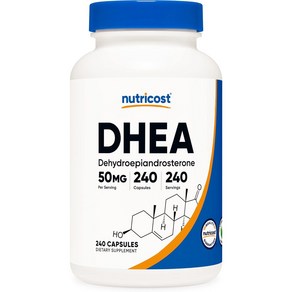 Nutricost Dhea 50mg 240 캡슐 - 글루텐 프리 콩 무료 비 GMO 보충제 240 count (팩 1)